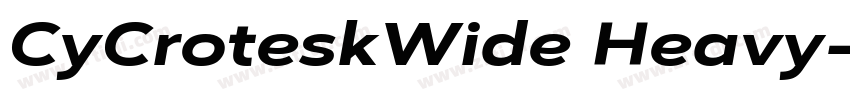 CyCroteskWide Heavy字体转换